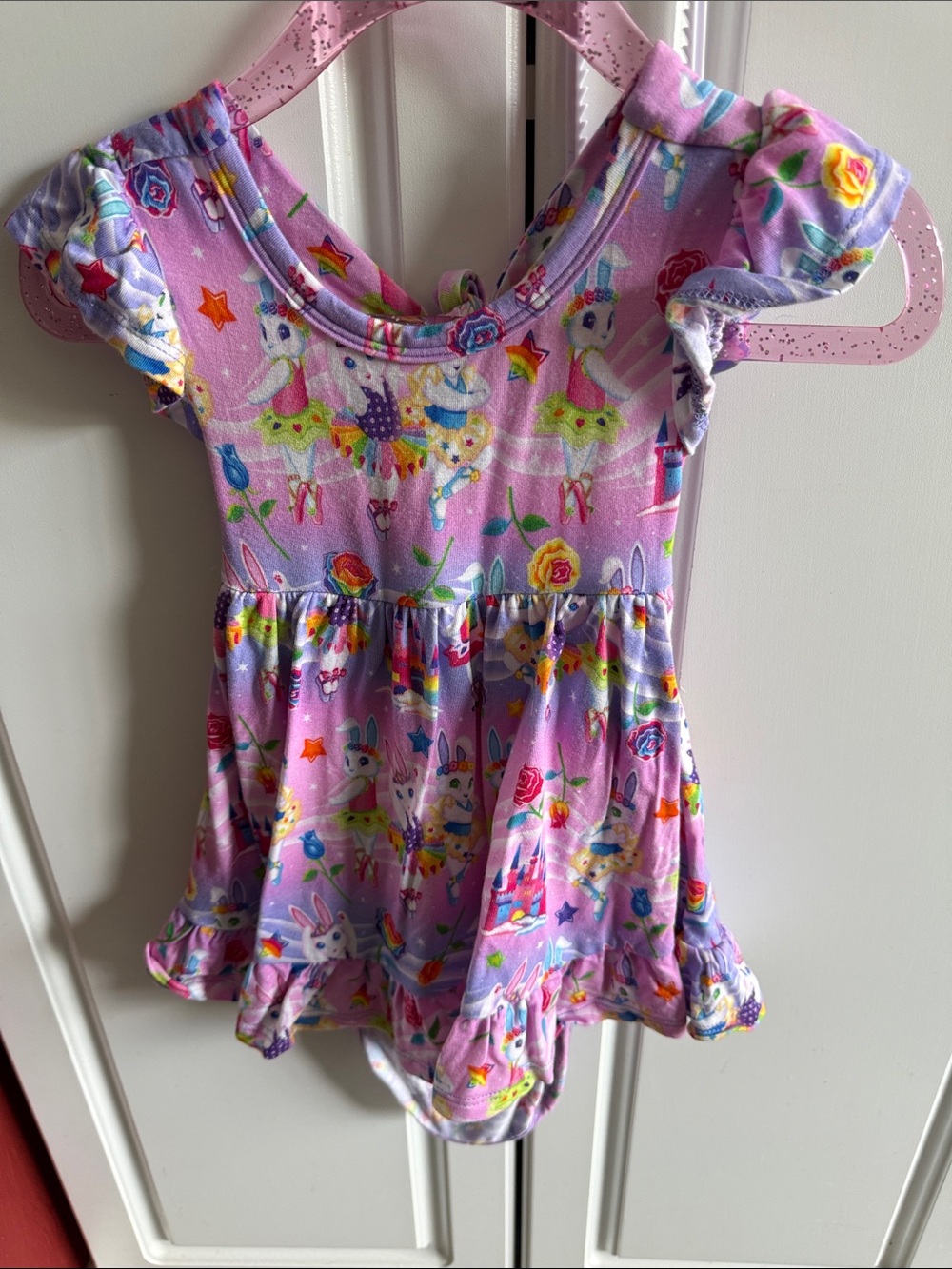 Posh Peanut Lavender Unicorn Print One-Piece